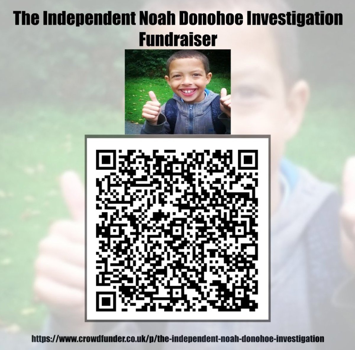 For those who have designed posters, or placed QR codes and collection boxes for our campaign in local businesses, we are so grateful to both you and the business owners. We could never have imagined this kind of grassroots support.

@donalmacintyre 
#Noahsarmy #Justicefornoah