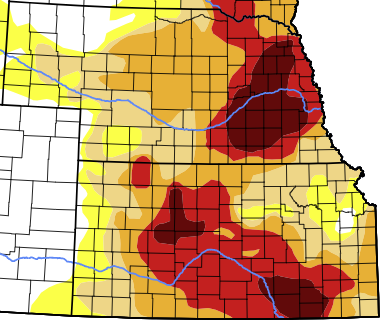 BBeisner's tweet image. updated #Drought Monitor maps, as of 6/27. #RainNeeded in Kansas &amp;amp; Nebraska.