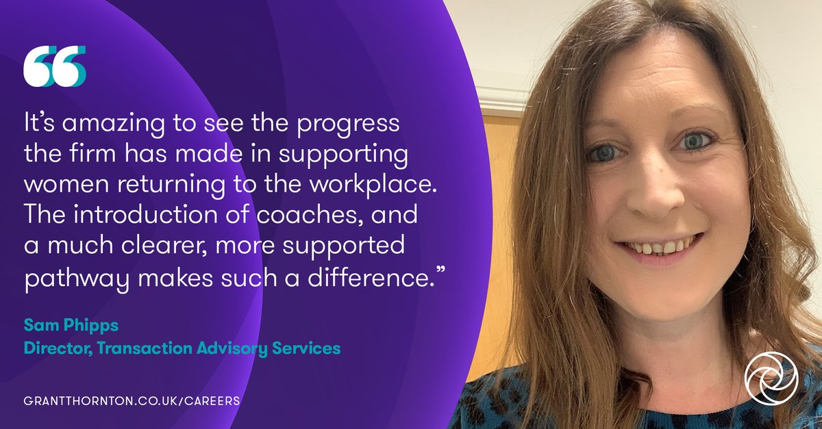 GrantThorntonUK's tweet image. We're proud to be named in #TimesTop50 Employers for Gender Equality. Read Sam's story to learn how we are taking steps to help women succeed: okt.to/YixB9P #GenderEquality