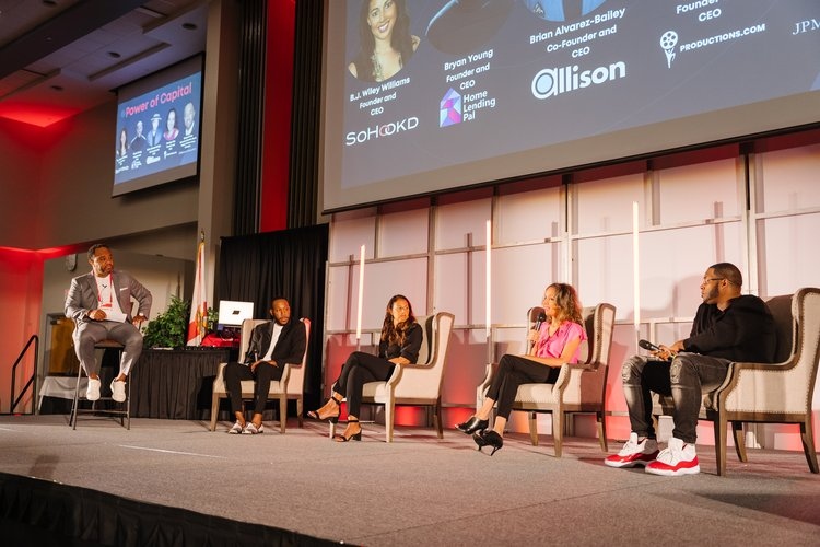 WithProductions's tweet image. PS27 hosted the Black Founders Forum on June 15, featuring keynote speeches from leaders in innovation and technology, including Carolyn Pitt, CEO of Productions. The event brought together entrepreneurs, and innovators to discuss building sustainable businesses.