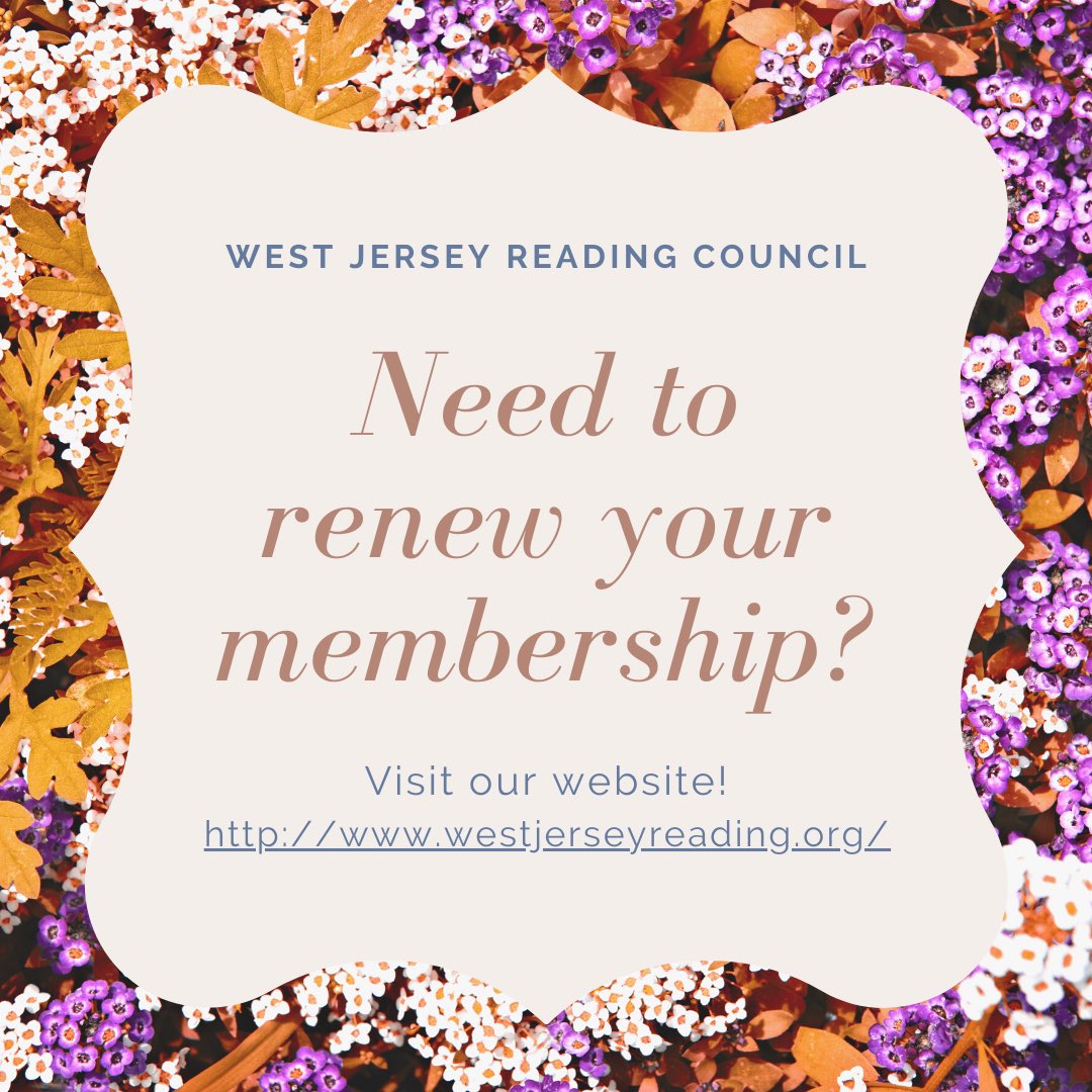 WestJerseyReads's tweet photo. West Jersey Reading Council's 2023-2024 Membership drive is open! 📚 Register today for just $20…includes access to fantastic PD opportunities every month starting this July! https://t.co/99ADhML4QP https://t.co/WFPoxeGNFl