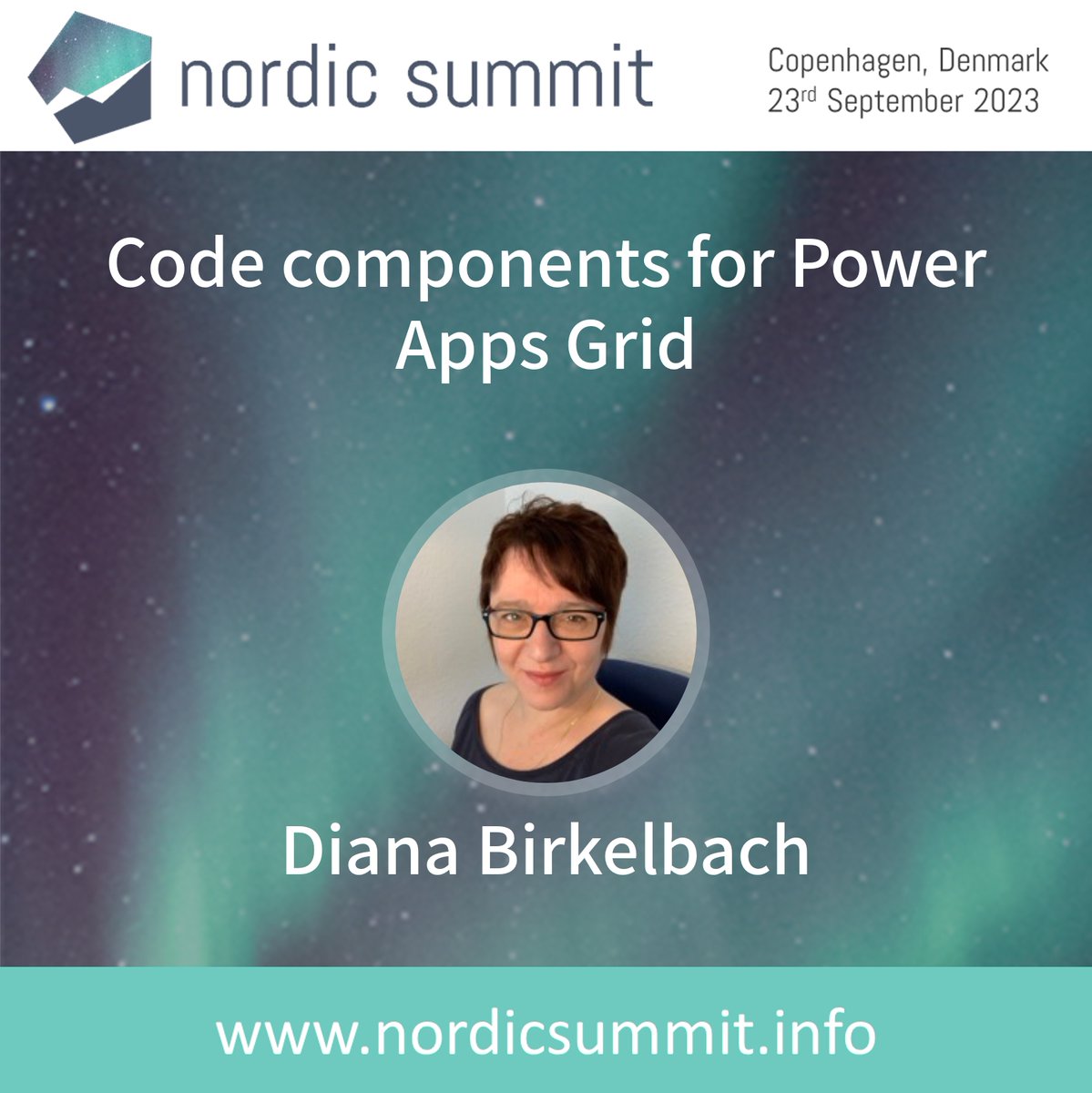 NordicSummit's tweet photo. π£ Don't miss @DianaBirkelbach's session at #NordicSummit on Code Components for Power Apps Grid!
π Dive into dataset PCF implementation & explore the power of Power Apps Grids!
π» Level up your skills & learn new tricks π
#PowerApps #PCF #PowerPlatform #CodeComponents https://t.co/5XqiiiiaS0