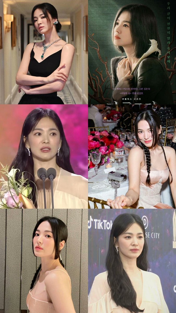 •kdm• 27 tahun di industri dan masih menjadi aktris kelas A, kira2 apa yg membuat song hye kyo masih relevan sampai skrg? 

Me: talent and good attitude