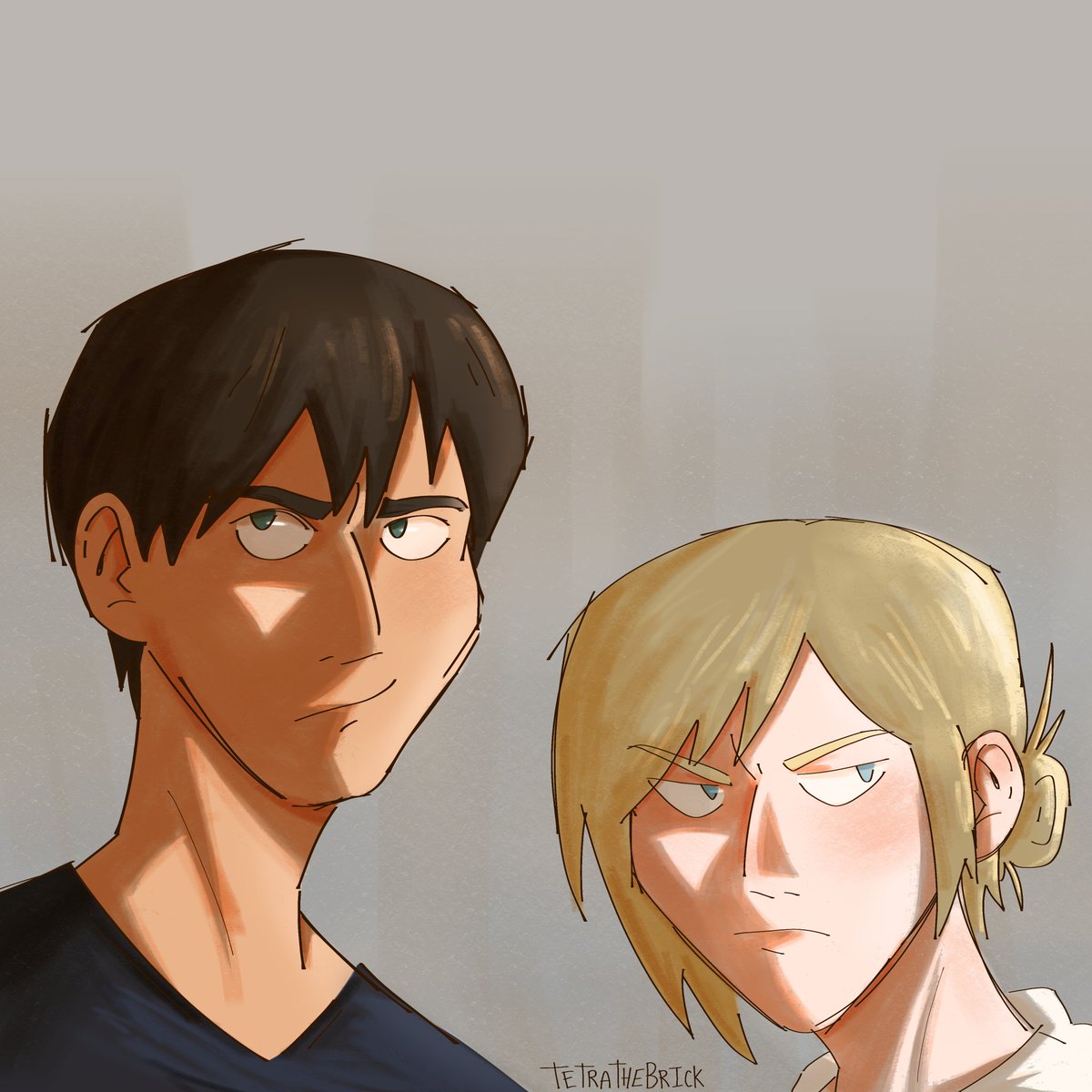Have a crusty azz lightning practice today (feat annie and bert) 🫶
#attackontitan #annieleonhart #bertholdthoover #aotfanart #art