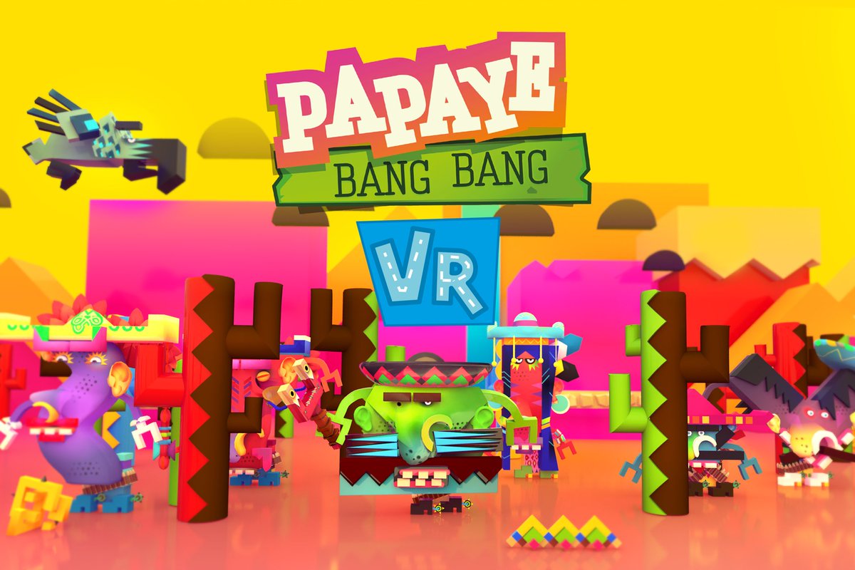 PapayeBangBang's tweet photo. To make the funniest VR shooting game for you, our team designed original characters and animations 🎯 Join Beignetto and Chili Con Carla in the middle east! 🌵🤩

#vrgame #multiplayer #singleplayer #MetaQuest #Indiegame #indiedev https://t.co/z3pqmM2Q0g