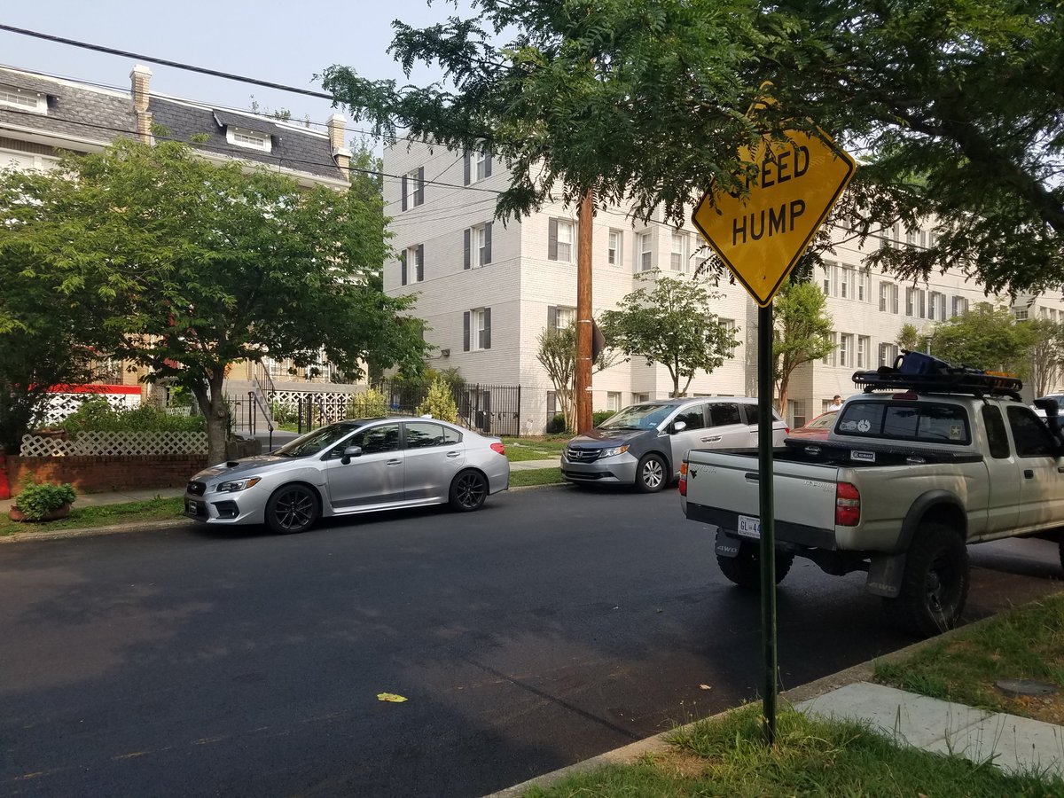 FlamingoProtest's tweet photo. Good morning, @DDOTDC @311DCgov. During resurfacing of 5300 blk 7th St NW at end of @dcwater project, our speed hump was removed (see sign in pic). Can you please confirm it will be reconstructed? Thx! Alerting our ANC rep: @cmoney_htx https://t.co/TR13NASjmJ