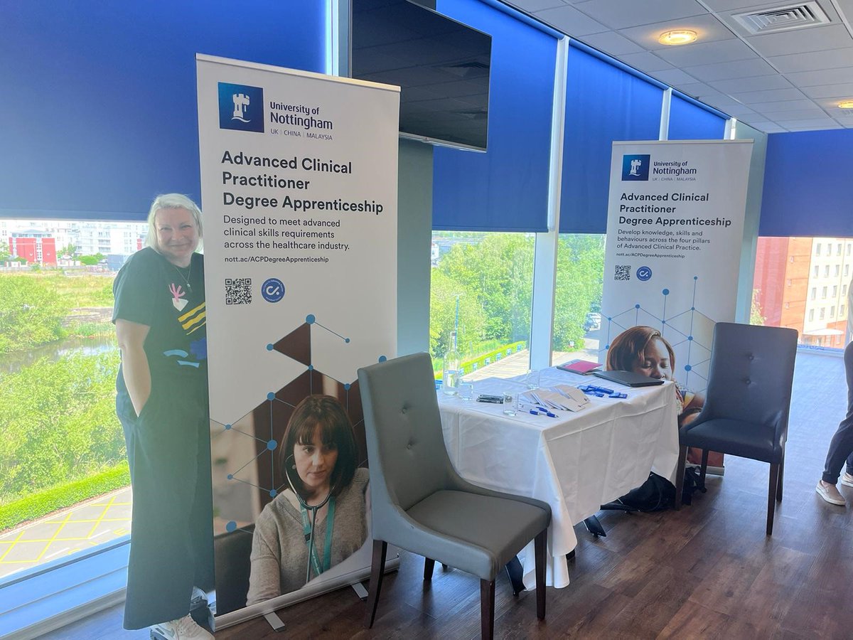 We've had a great morning at the  Advancing Practice Showcase meeting so many people interested in developing as an #ACP! We look forward to hopefully being part of that journey for some of you. 

Couldn't attend?
Find out more with our on-demand webinar 
nottingham.ac.uk/workingwithbus…