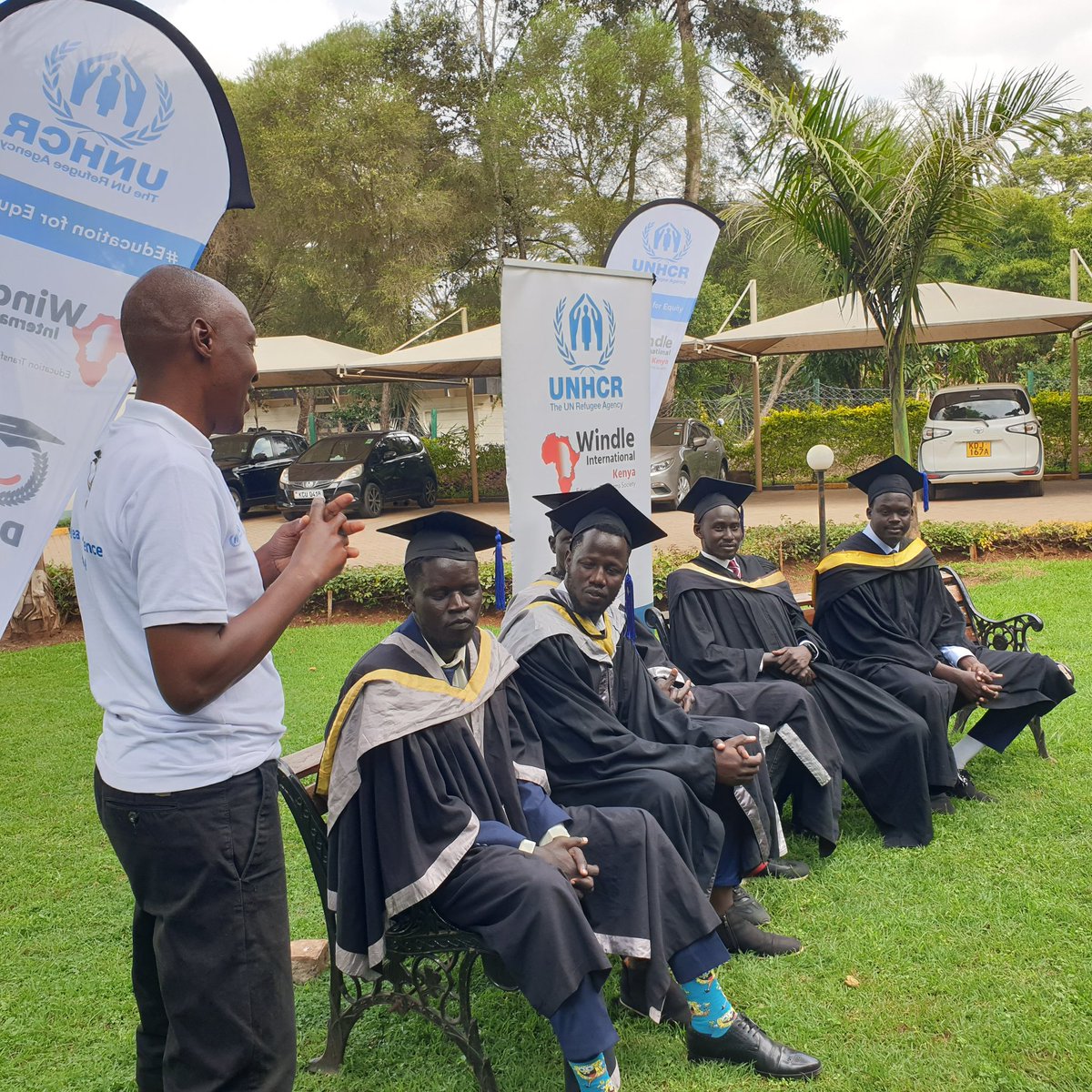 WindleKe_Som's tweet photo. @WindleKenya staff at the Nairobi office today hosted 5 #DAFI Programme graduands for a celebratory send-off.The scholars recently graduated from @DiscoverJKUAT.
WIK congratulates them as they embark on the next exciting chapter as  #empowered &amp; #transformed individuals. https://t.co/GbjnwmIx1z