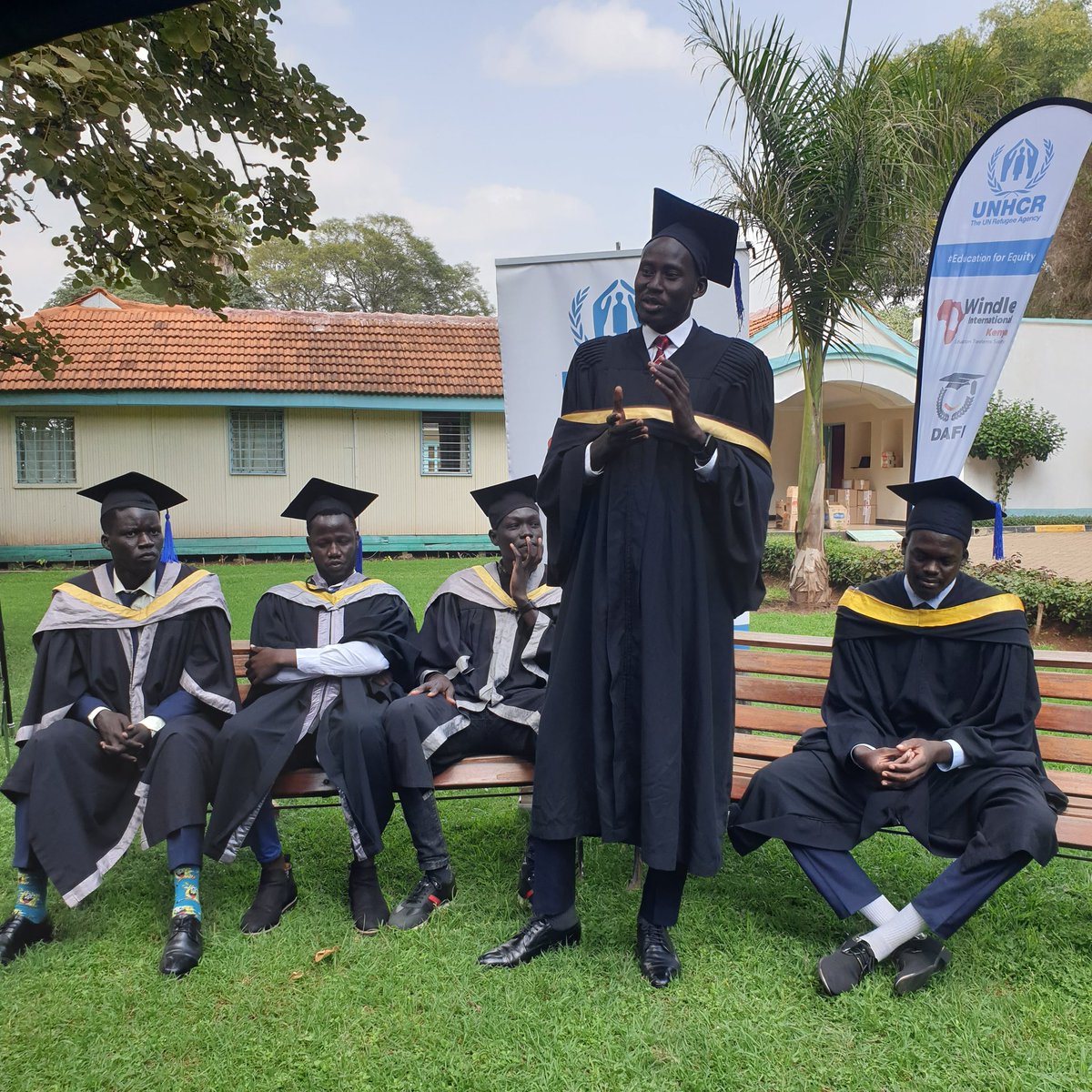 WindleKe_Som's tweet photo. @WindleKenya staff at the Nairobi office today hosted 5 #DAFI Programme graduands for a celebratory send-off.The scholars recently graduated from @DiscoverJKUAT.
WIK congratulates them as they embark on the next exciting chapter as  #empowered &amp; #transformed individuals. https://t.co/GbjnwmIx1z