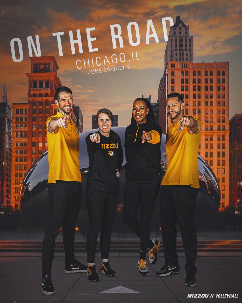 The #Mizzou staff is headed to the Windy City 🏙️ in search of future Tigers!! 

#MIZ🐯🏐