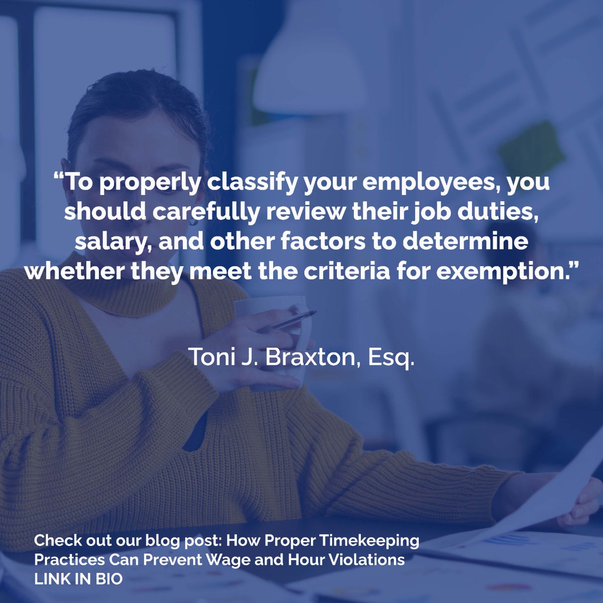 Burruezo2's tweet image. Classifying your employees correctly is VITAL to staying LAWSUIT FREE! 🤝 Learn more by clicking the link below for the rest of the blog post. 🔗🤳

burruezolaw.com/how-proper-tim…

#EmployeeClassification #LawsuitFree #WorkforceManagement #EmploymentLaw #HR #HRBlog #Blog #LegalBlog