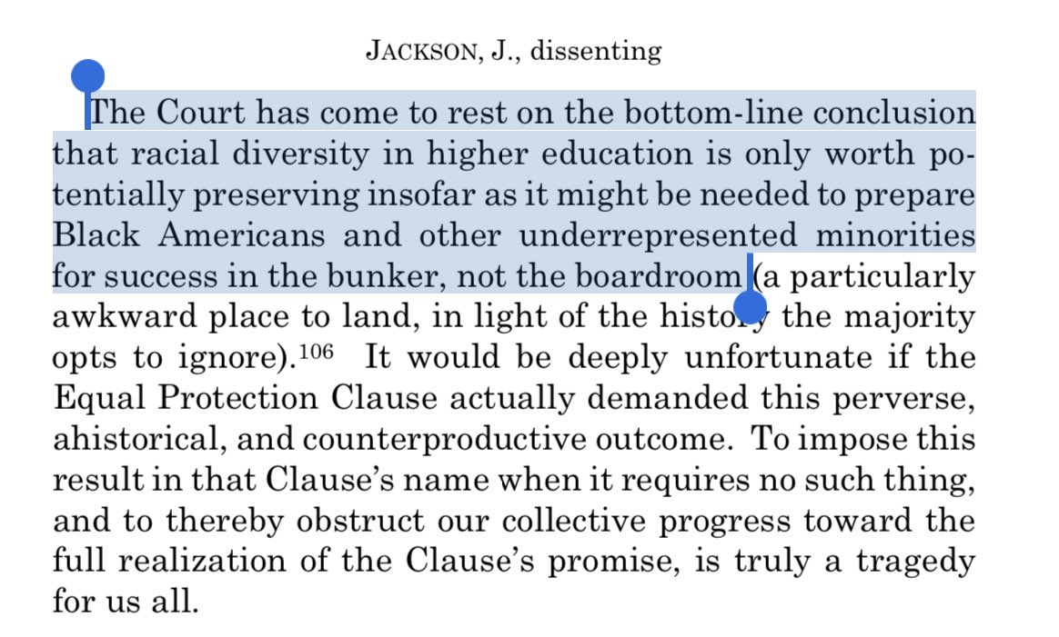 haisojs1's tweet photo. KBJ ends her dissent by explicitly calling out the Chief Justice for this insanity: https://t.co/XxZJcxGwlQ