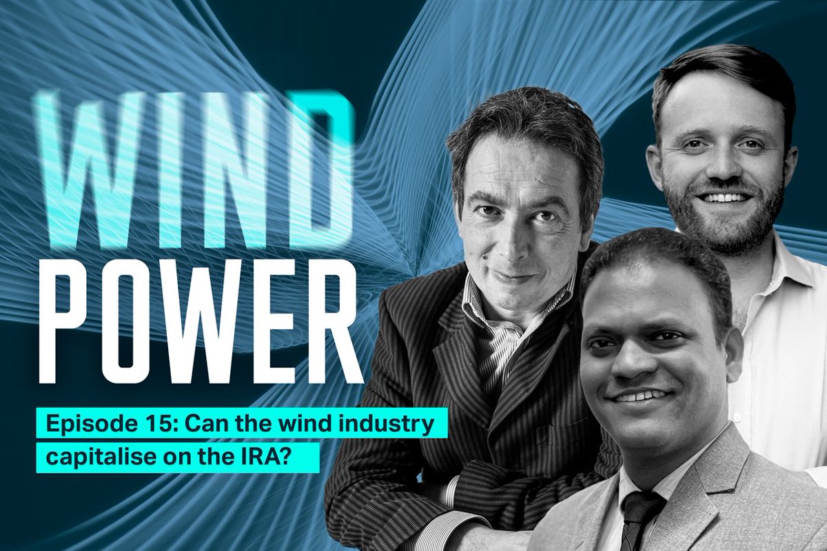 The new Wind Power podcast is out! 
With @jpbegala, at @offshorewindus and @Shashi_BARLA, at Brinckmann Group. We discuss whether the wind industry is ready to capitalise on the benefits of President Biden's Inflation Reduction Act.
#windpower #renewables
tinyurl.com/mr37ezwx