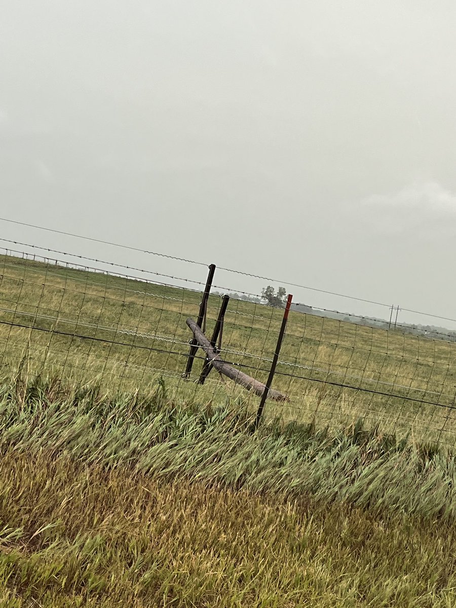 Crews are assessing damage in the area from the storm this morning. Approximately 30 poles are broken and over 1000 members without power.