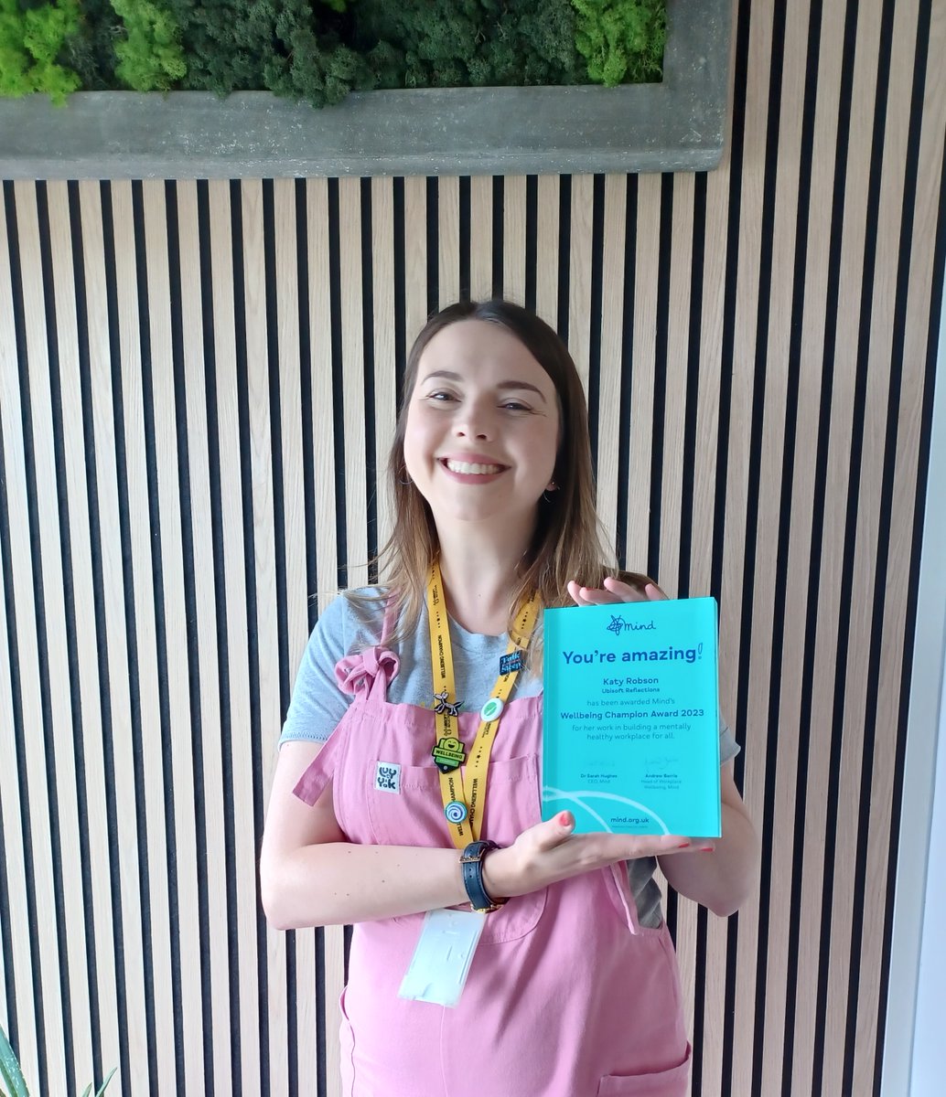 UbiReflections's tweet photo. We’re proud to share we came 6th in this year's @MindCharity Wellbeing Index, earning us a Gold Award🏆
2 of our Wellbeing Champions also received the ‘Wellbeing Champion Award’ for promoting mental health, breaking the stigma, and sharing personal stories. Congratulations!👏 https://t.co/W8QnYfAlo5