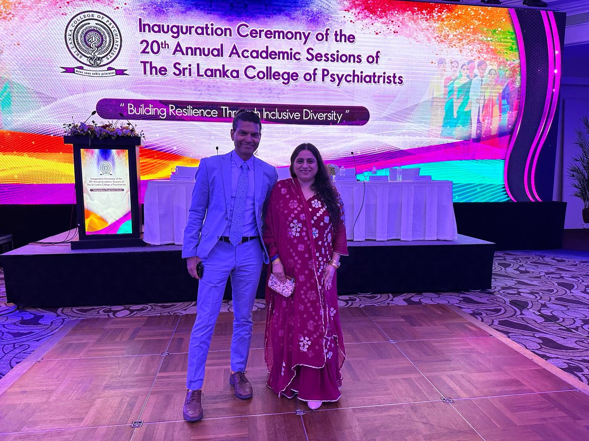 It was an honour to meet Prof Subodh Dave, Dean, Royal College of Psychiatrists, RCPsych UK at the Inauguration Ceremony of the 20th Annual Academic Sessions of The Sri Lanka College of Psychiatrists 2023  at Hotel Galle Face, Colombo, Sri Lanka.

 <a href="/subodhdave1/">Subodh Dave ☘️🌻🌞 Humanising Medicine</a> <a href="/rcpsych/">Royal College of Psychiatrists</a>