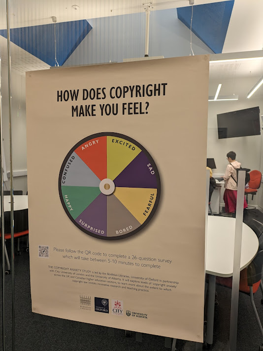 New research study aimed at EVERYONE working in higher education. What impact does copyright have on you? How does it help or hinder innovative teaching and research? Please complete our survey: oxford.onlinesurveys.ac.uk/copyright-anxi…