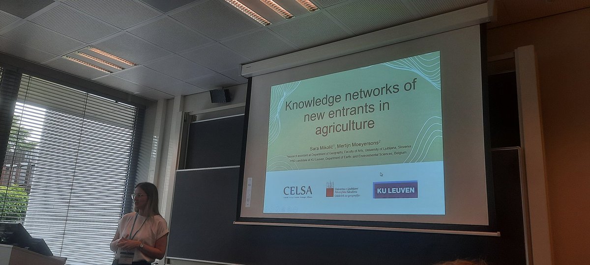 osullivanstake's tweet photo. A small @RuralREBOUND reunion at the #RuralGeo conference in #Groningen #Netherlands. Both Irma and Sara from University of Ljubljana provided very interesting presentations on Slovenian rural geographies. https://t.co/8J1MYMJizr