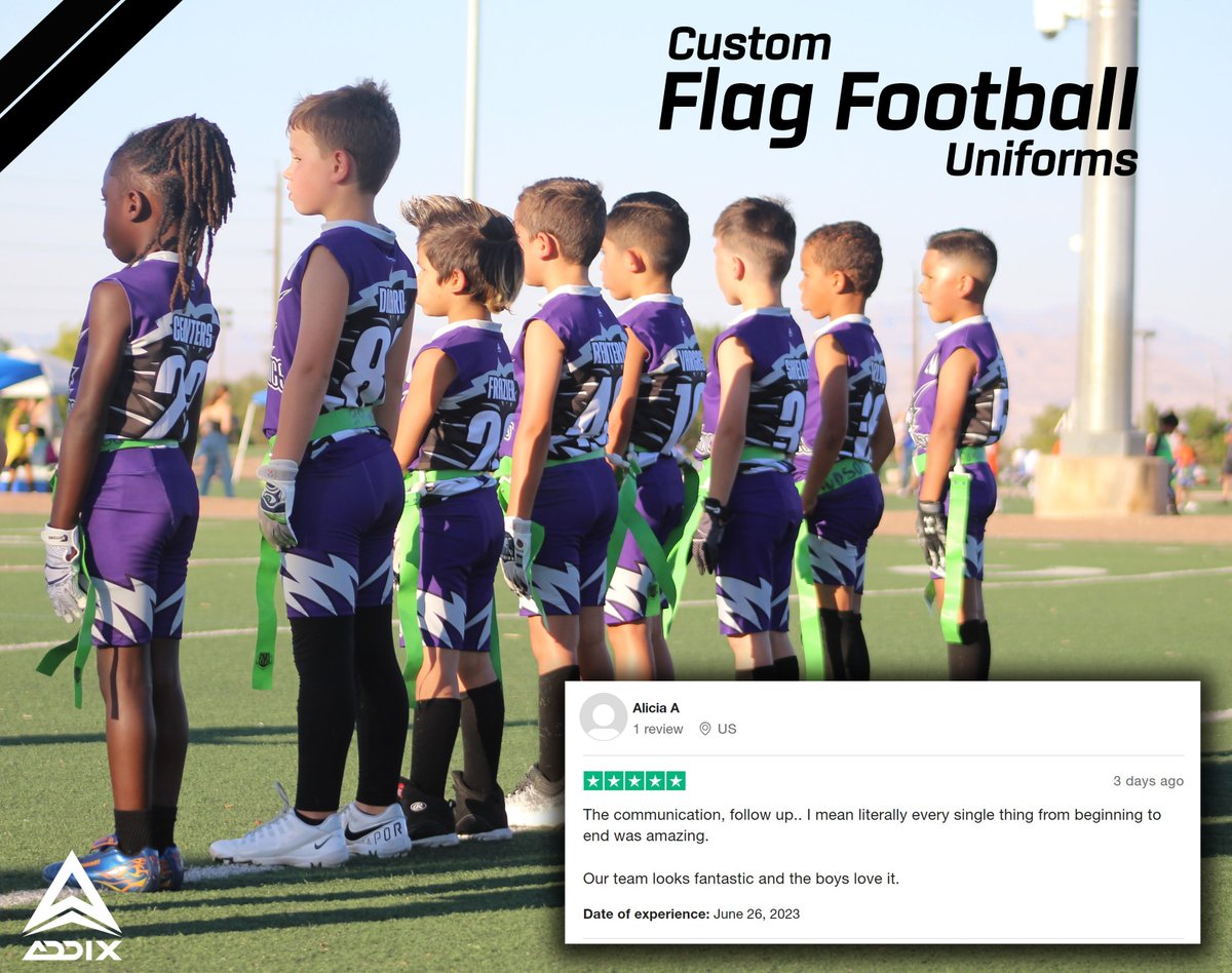 Take a look at what Alicia had to say about the SuperSonics' new flag football uniforms!🏈

Get started on your custom uniform order today: addixsportswear.com