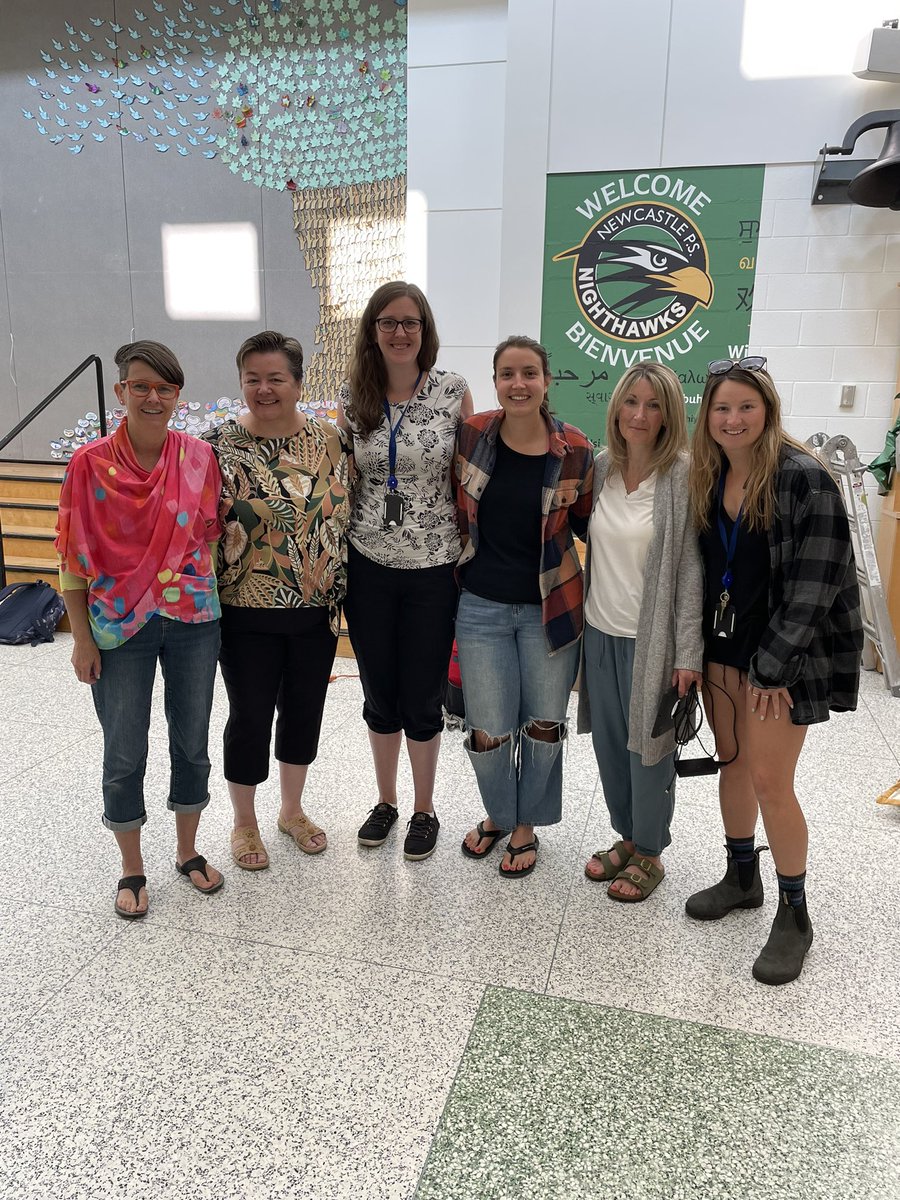 HelenTATh's tweet photo. So proud to be working with this wonderful group of educators - many of the NPS Equity Diversity and Inclusion Committee. Two EDI initiatives in the background: our Celebration Tree and …..coming soon…. #KPRLearns #EDI #WeAreKPR @newcastle_ps https://t.co/Fp8EgANOWN