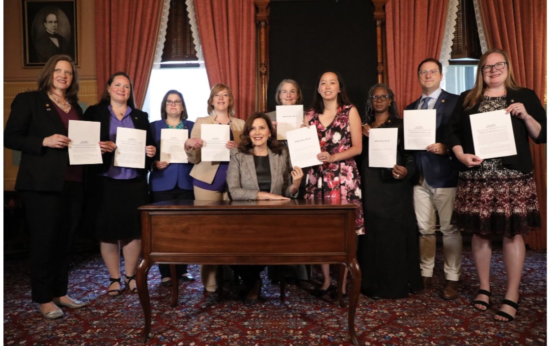 Inbox: MI Gov. Whitmer signed six bills today addressing difficulties with reporting sexual violence and circumstances that allow abuse to continue.

Commonly known as “Nassar bills” sponsors have said the state is learning from survivors and these bills are for all survivors