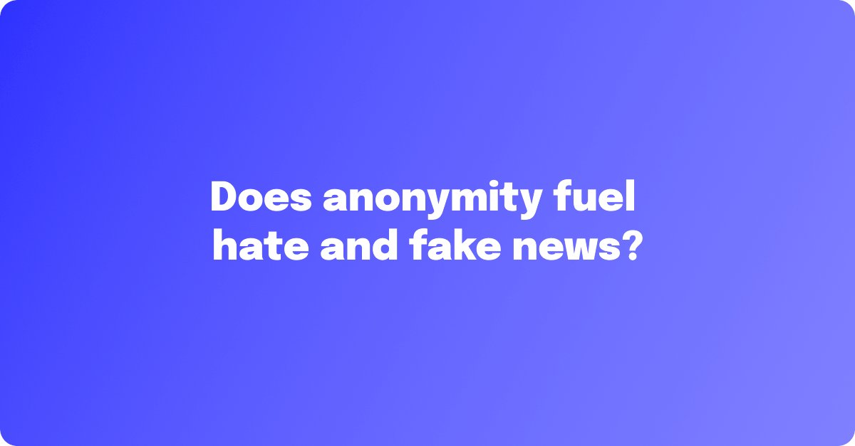 What would the Internet be like without hate, trolls and bots? Many believe that one reason for this annoying or even criminal activity is the anonymity of users. But why, then, is anonymity on the Internet such a valuable commodity?

blog.trustedaccounts.org/does-anonymity…