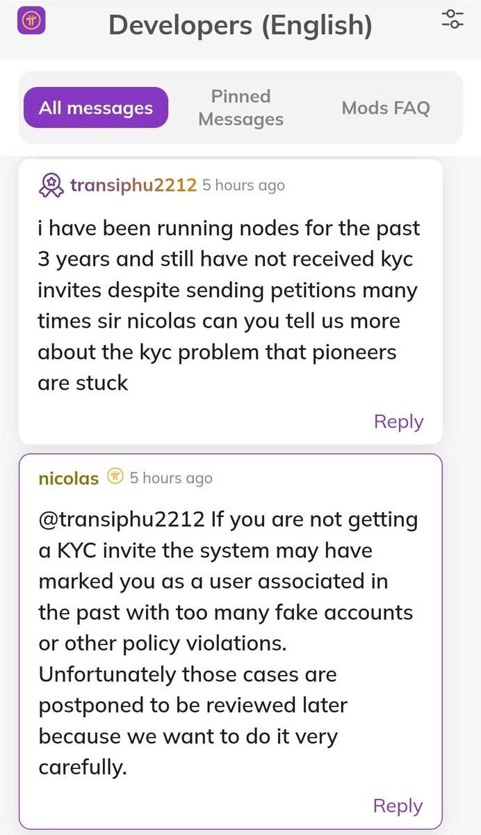 You want to complete KYC to prove your humanness, but how can you do so if you are already marked as a bot? Being muted in the chat could also be considered a policy violation, so let’s not stress the moderators and MM 🤣.

Feel free to invite more of your friends and encourage…