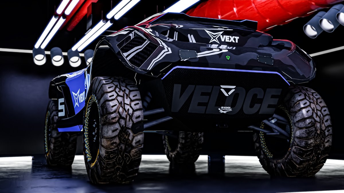 When @kevinhansen71 asks to see what a @Veloce_Racing x VEXT Extreme E livery would look like 👀

#VEXT