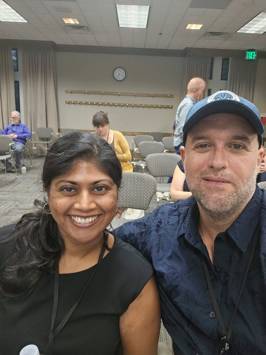 USFSI's tweet photo. USF SI is being well represented @RBMS this year by our recent grad Aparna Ghosh and current student Fredric Santerre! Go Bulls!! https://t.co/1ZwIrBRlvM