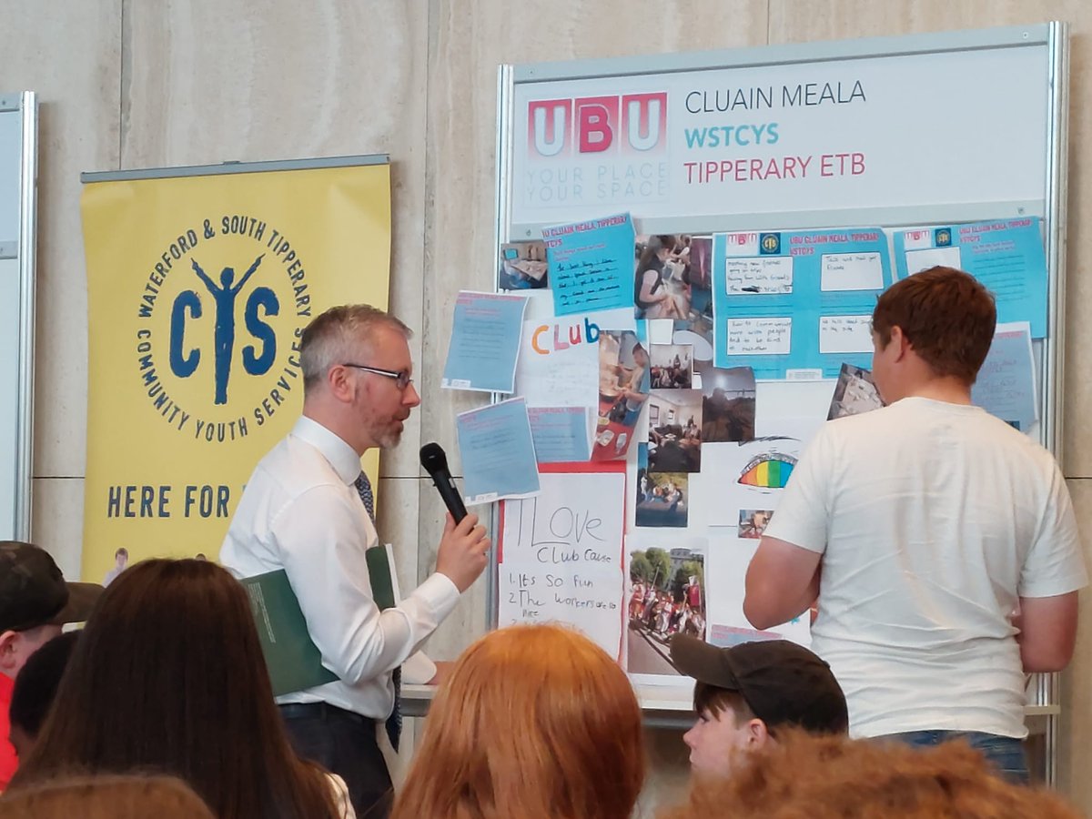 Youth Work Ireland (@ywirl) on Twitter photo Our Members featured prominently in today's launch of new UBU projects by <a href="/rodericogorman/">Roderic O’Gorman TD</a>. Our member's work is evidence-based, innovative & achieves outcomes for young people & communities, so congrats!
<a href="/KerryYouth/">Kerry Community Youth Service</a>
<a href="/clareyouthsvc/">Clare Youth Service</a>
<a href="/YICwaterford/">WSTCYS</a>
<a href="/CarlowYouth/">Carlow Regional Youth Service</a>
@dcediy
<a href="/ETBIreland/">ETBI</a> Our Members featured prominently in today's launch of new UBU projects by <a href="/rodericogorman/">Roderic O’Gorman TD</a>. Our member's work is evidence-based, innovative & achieves outcomes for young people & communities, so congrats!
<a href="/KerryYouth/">Kerry Community Youth Service</a>
<a href="/clareyouthsvc/">Clare Youth Service</a>
<a href="/YICwaterford/">WSTCYS</a>
<a href="/CarlowYouth/">Carlow Regional Youth Service</a>
@dcediy
<a href="/ETBIreland/">ETBI</a>