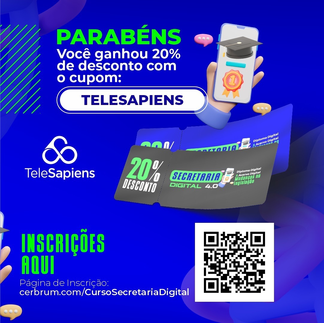 telesapiensed's tweet photo. Olá, você tem 20% de desconto no curso de Secretaria Digital 4.0: Mas, o cupom já existe: https://t.co/TgBto9n4lU 

#secretariadigital #diplomadigital #educação #educacao #graduacao #graduação #enade #enade2023 #enade2022 #abmes #fnesp #Semesp #hoper #Cerbrum https://t.co/5a8YmnWcAw