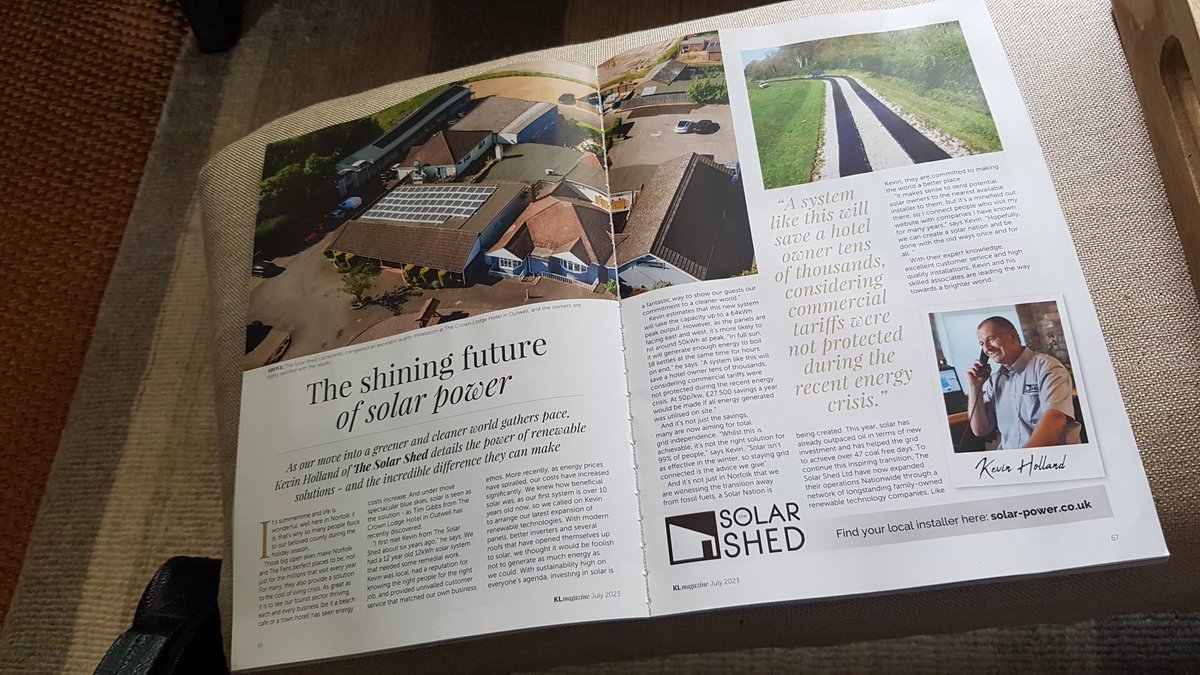 TheSolarShed's tweet photo. Lovely write up in the latest @KLmagazine https://t.co/AzzX1i5vhQ