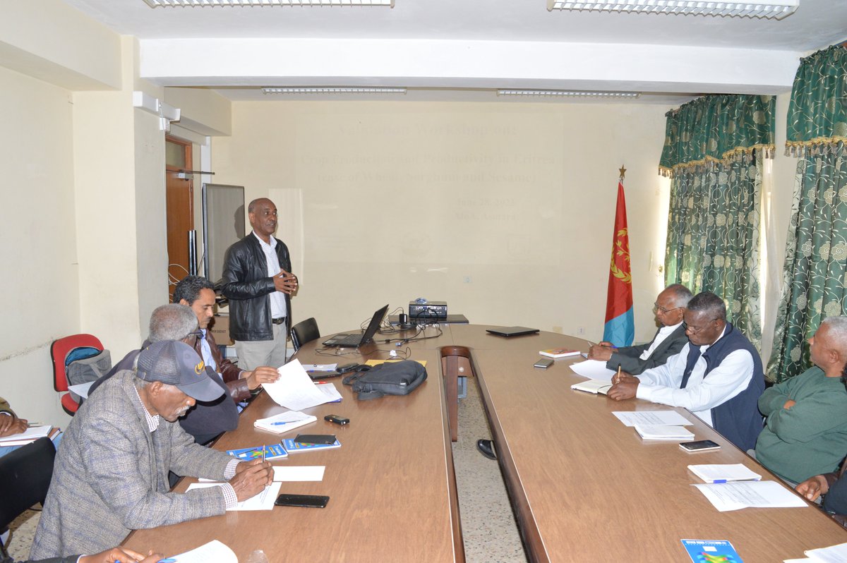 Experts from different stakeholders participated and engaged in discussions in validating the assessment document presented in the three selected crops – wheat, sorghum and sesame.