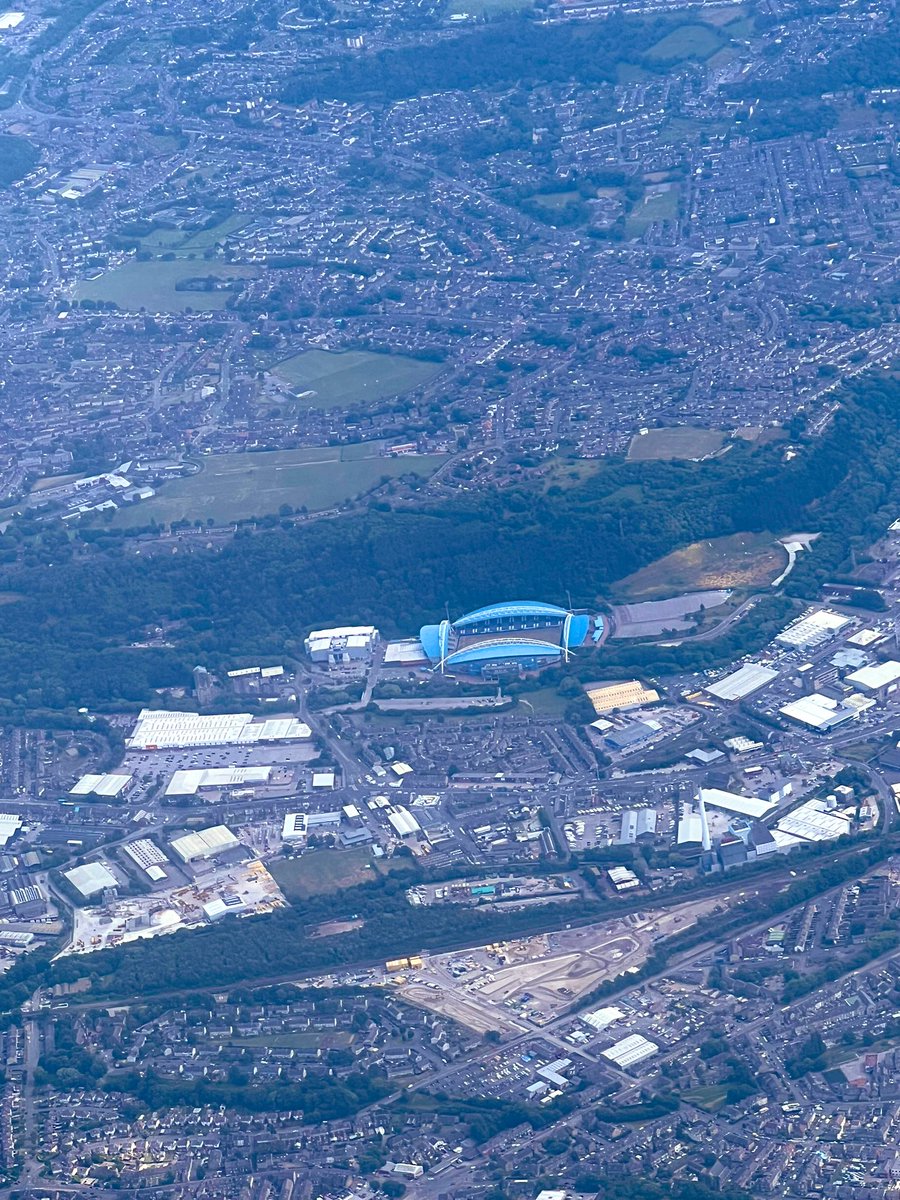 Saw something glorious on the way back from Belfast just now #HTAFC