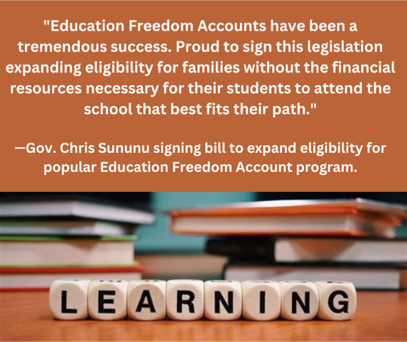 Education Freedom Accounts unlock our kids from failing schools. #NHPolitics #EFA #NH