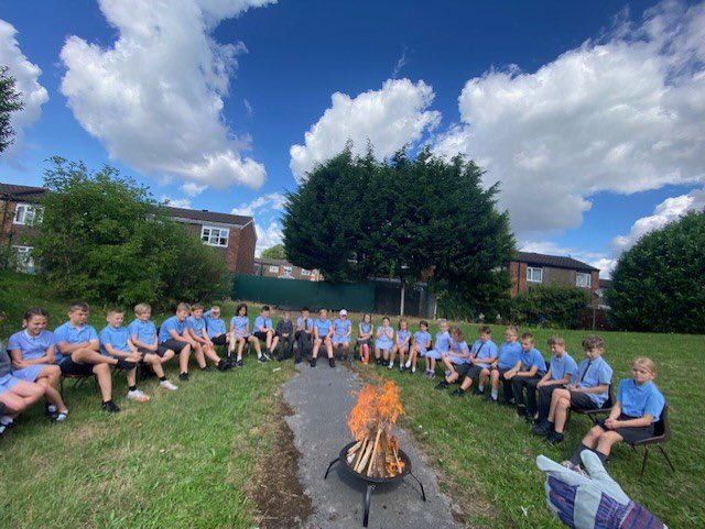 stbenedictswcps's tweet photo. Year 4 had great fun making smores today! Thank you Mr Jones for helping us build a campfire! https://t.co/hYYPxfijlp