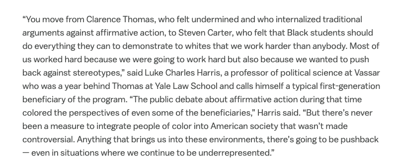 Kimberlé Crenshaw (@sandylocks) on Twitter photo Read more on the history of the fight for Affirmative Action in this piece by <a href="/voxdotcom/">Vox</a>'s <a href="/FabiolaCineas/">Fabiola Cineas</a>. She interviewed <a href="/AAPolicyForum/">African American Policy Forum</a> co-founder Luke Harris: "There's never been a measure to integrate people of color...that wasn't made controversial" vox.com/scotus/2374224… Read more on the history of the fight for Affirmative Action in this piece by <a href="/voxdotcom/">Vox</a>'s <a href="/FabiolaCineas/">Fabiola Cineas</a>. She interviewed <a href="/AAPolicyForum/">African American Policy Forum</a> co-founder Luke Harris: "There's never been a measure to integrate people of color...that wasn't made controversial" vox.com/scotus/2374224…