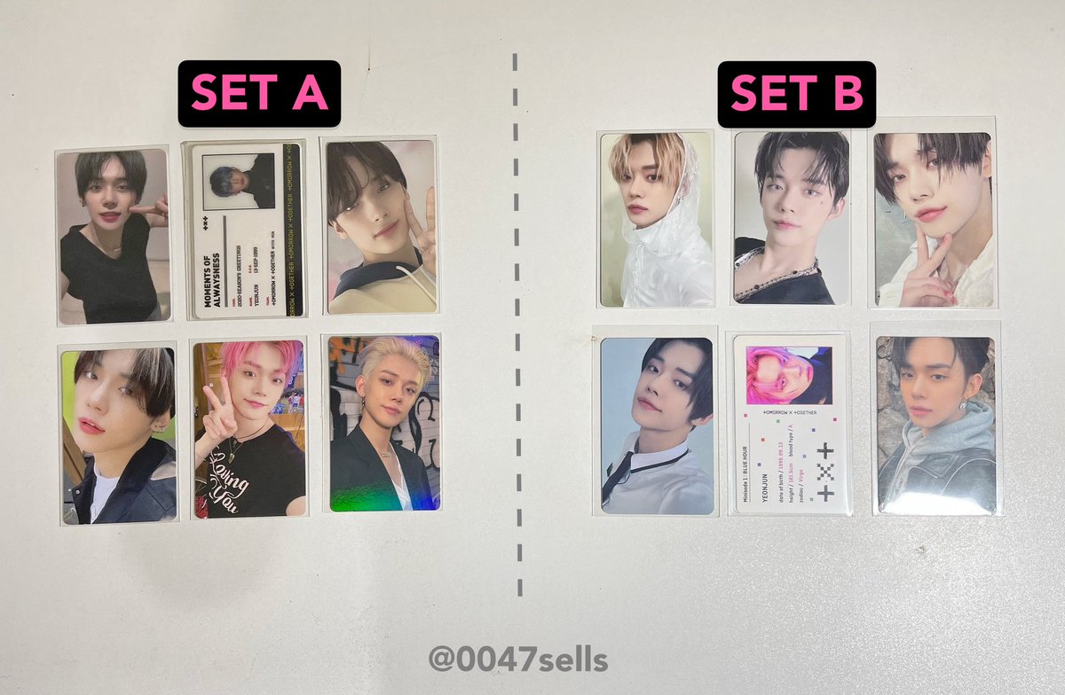 0047sells's tweet photo. ๑ ic only yeonjun huening kai 
   wts txt ph 

꒰ not a claiming post ꒱

1st prio 
↪︎ if willing to get both sets
↪︎ PAYO or 75% DP

2nd prio
↪︎ can mine which set u prefer
↪︎ PAYO 

dm me if may query or suggestion :> https://t.co/iBpwyAnGXW
