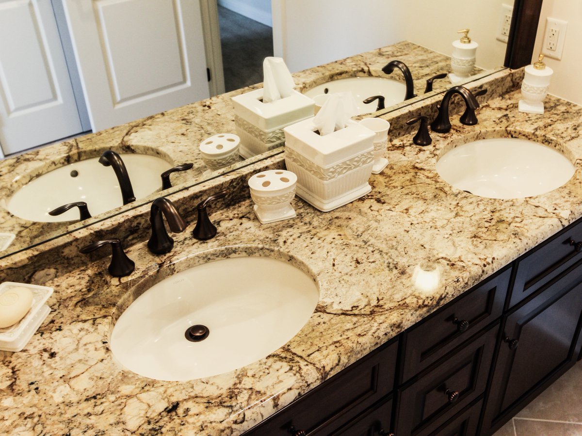 graniteandstone's tweet photo. Want your guest bathroom to look as good as your master?

A little #ThrowbackThursday to the time we upgraded this bathroom with some gorgeous stone!

If you're looking to upgrade your bathrooms, give us a shout at https://t.co/Fg97i28j97 https://t.co/3bXD6uq2mT