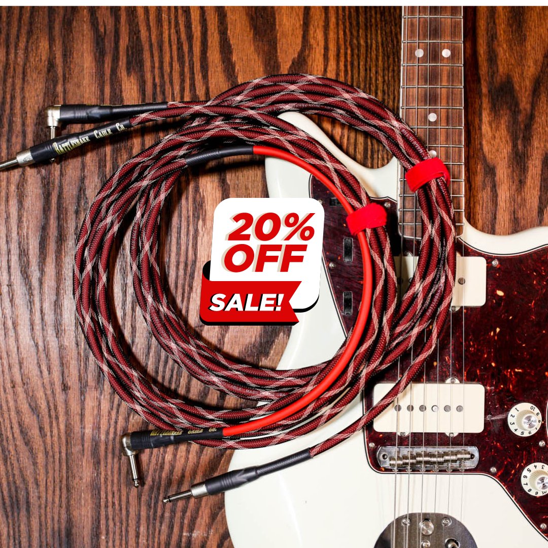 guitarcode's tweet photo. RT @RSnakeCableCo These are flying out the door! Sidewinder Red cables are available, and 20% off. No code is required! Only a couple of more days remaining for these.

https://t.co/wNVyZYKwe5

https://t.co/6qyw0a7Exz
