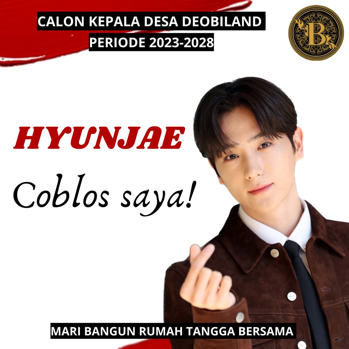 emaknyaeric's tweet photo. Assalamualaikum wr.wb

Sehubungan dengan diadakannya pemilihan Kepala Desa, maka dengan ini pak RT ingin memberikan sogokan berupa Hyunjae Kit kepada warga tercinta.

Terimakasih atas perhatiannya 🙏🏻

MARI KITA RAMAI-RAMAI COBLOS PAK RT! 

#ZENERATIONinJAKARTA freebies theboyz https://t.co/VIKezchZcB