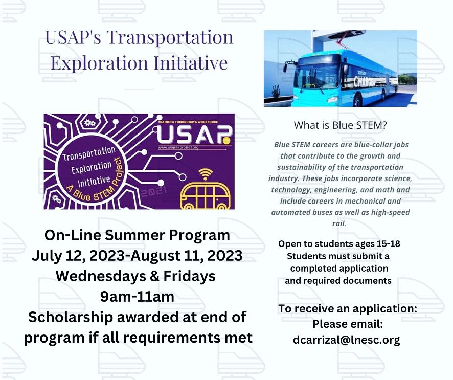 A great summer opportunity for students!!