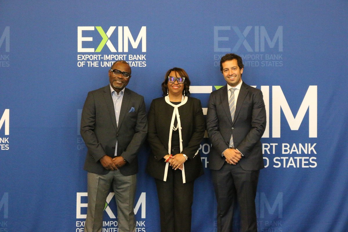 EXIMChair's tweet image. Wonderful hosting Shoreline Natural Resources CEO @kolaKarim &amp;amp; @motaengil representatives last week, to discuss ways @EximBankUS programs can benefit key infrastructure projects in #Nigeria &amp;amp; explore potential financing opportunities of export transactions in sub-Saharan Africa.