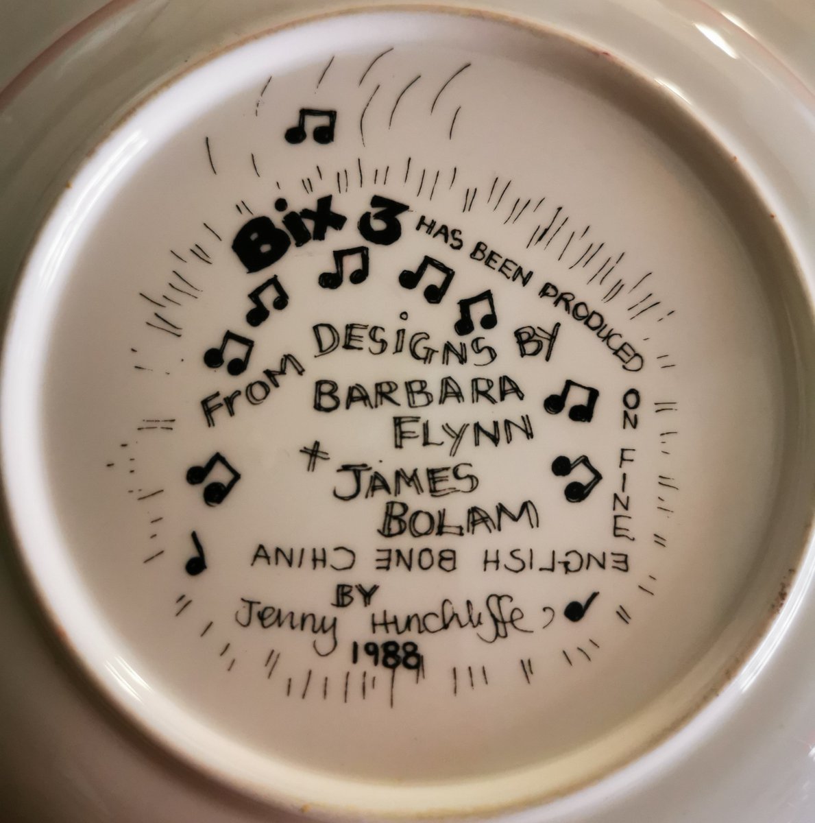 Random find of the day - a Beiderbecke Connection bowl designed by none other than James Bolam and Barbara Flynn at an antiques shop. #beiderbecke #yorkshiretelevision #jennyhinchcliffe