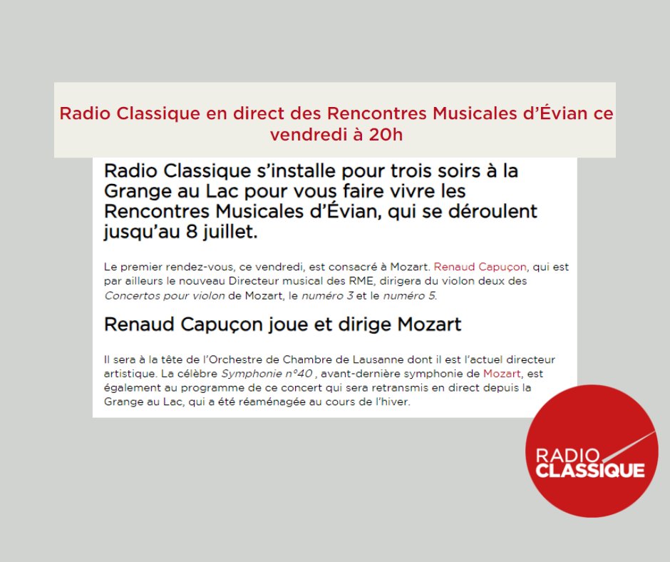 La Grange au Lac tweet media