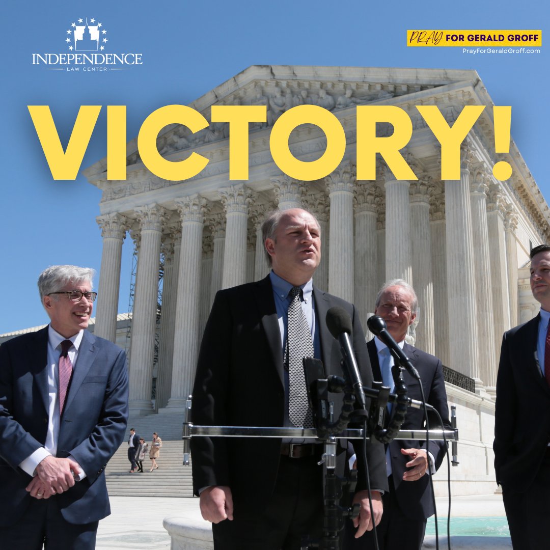 PFIpolicy's tweet photo. We won! In a unanimous decision, the Supreme Court of the United States granted a victory to former postal carrier Gerald Groff. This is a landmark victory, not only for Gerald, but for every American.
Thank you for your prayers!
#FaithfulCarrier #PrayForGeraldGroff #SCOTUS https://t.co/aWqOVvnoF5
