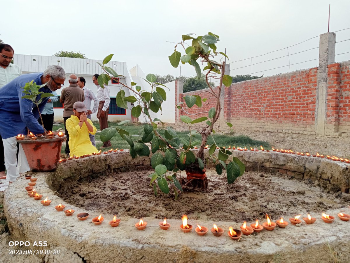 HardoiAshram's tweet photo. परम् पूज्य श्री गुरुदेव जी द्वारा शक्तिपात किया हुआ सर्व मनोकामना फलदायी वट वृक्ष (बड़ दादा ) की स्थापना कार्य आज दिनाँक 29/6/2023 को हरदोई आश्रम में सायं 06.00 बजे सम्पन्न किया गया तथा श्री आसारामायण जी के 108 पाठ भी किये गएl
@Asharamjiashram @AshramJodhpur @Ashramlko https://t.co/wol1xLh6Qj