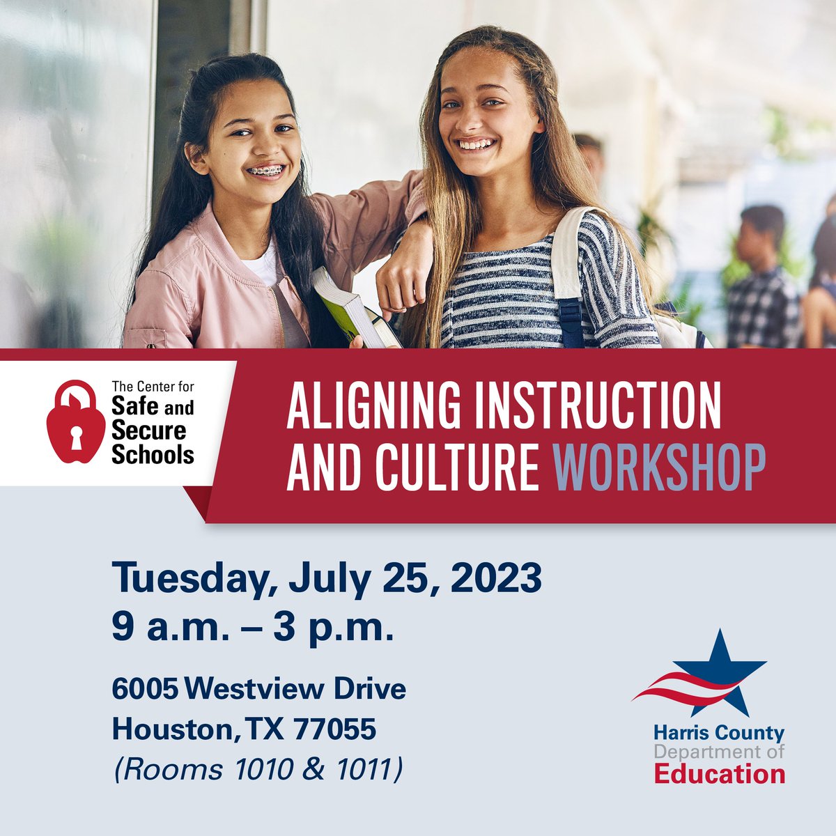 Looking to create a more supportive classroom experience? Join us at the Aligning Instruction and Culture workshop and unlock the key to integrating TEKS and SEL strategies into your lesson plans. 

Register to take advantage of this opportunity.
workshops.hcde-texas.org/prod/emc00/reg…