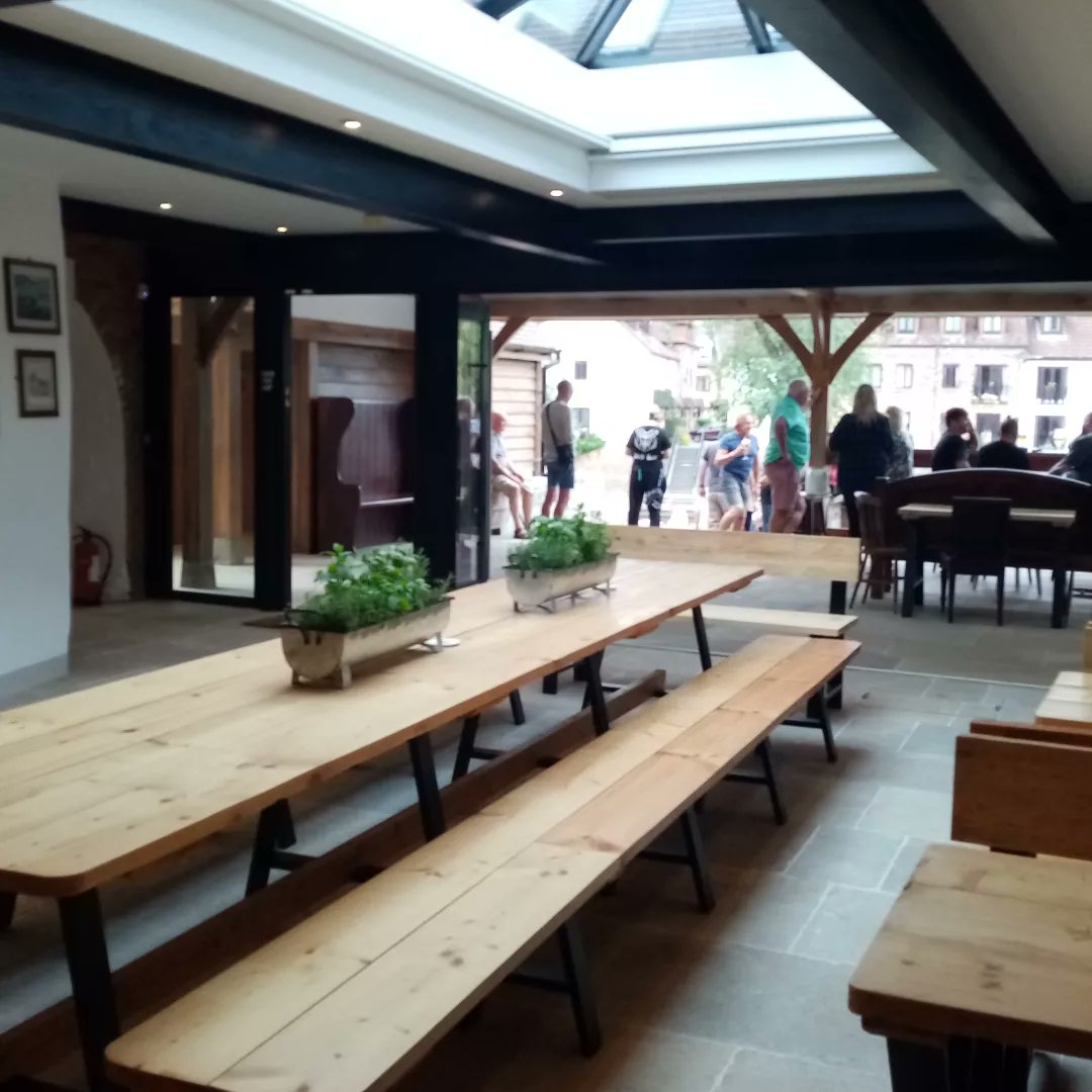 Fabulous to see #Gloucestershires oldest pub - The Black Bear in #Tewkesbury has reopened after a major restoration.