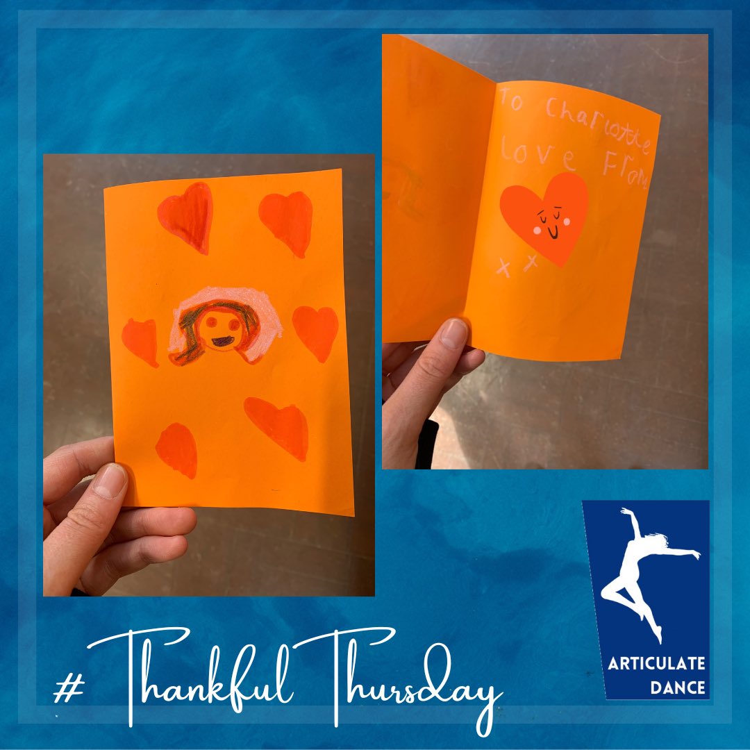 articulate_d's tweet photo. #ThankfulThursday

It was lovely to receive this beautiful card last week. It is heartwarming when a pupil chooses to create something personal. 

Articulate Dance provides more than dance lessons 💙

#articulatedance #dance #chesterfield https://t.co/rLhJ5Mz0Cf